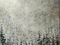 La chiesetta nel bosco  Olio su tela - 40 x 30